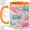 Orange, variant on Colorful Crab Accent Mug, 11oz Ceramic Coffee Cup for Beach Lovers