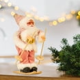 thumbnail image 6 of Santa Claus Skiing Figure, Santa Claus Doll, Novelty Christmas Ornaments, Santa Claus Sledge Figurine for Fireplace Decor Style B, 6 of 8