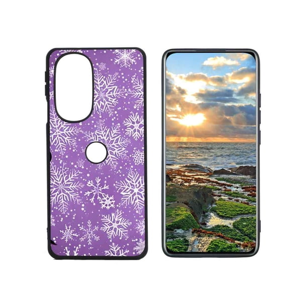 Christmas-Snow-84 Phone Case, Degined for Moto Edge+ (2022) Case Men Women, Flexible Silicone Shockproof Case for Moto Edge+ (2022)