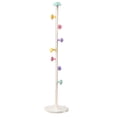 thumbnail image 1 of Metal Garment Hanger Stand, Round Hook Easy To Move Metal Coat Hall Tree Quartz Stone Chassis  For Living Room, 1 of 8