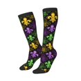 thumbnail image 2 of Balery Mardi Gras1 Fun Novelty Socks Men'S Women'S Crew Socks Funny Crazy Novelty Socks Quirky And Cool Socks, 2 of 9