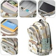 thumbnail image 4 of Cute Cartoon Pug Backpack for School,Cute School Bag,Schoolbag with Adjustable Shoulder Straps & Padded Back,16.9 Inch, 4 of 5