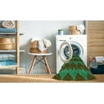 thumbnail image 2 of Ahgly Company Machine Washable Indoor Round Transitional Army Green Area Rugs, 3' Round, 2 of 7