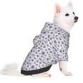 thumbnail image 2 of Honeii Blue Dandelion Print Small Dog Hoodies Pet Hooded Sweatshirts Fall Winter Puppy Cat Sweaters Warm Clothes for Small Dogs Outfits Costume-Large, 2 of 7