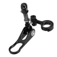 thumbnail image 2 of Abrazadera de tija de sillín de bicicleta de liberación rápida de aleación de aluminio y clip de marco trasero para bicicletas plegables - Negro anodizado, 2 of 8