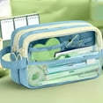 thumbnail image 4 of Estuche Grande para Lápices con Múltiples Compartimentos y Doble Cremallera. Hermoso Estuche, Ideal para Estudiantes, Adultos y Oficina., 4 of 6