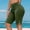 Army Green, variant on Women's Shorts, Fashion Plus Size Yoga Pants Half Shorts Solid Color Elastic Waist, Comfy Casual Workout Shorts with Slit, Stretchy Lounge Bottoms for Women