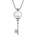 thumbnail image 1 of Matricaria abstracto arte patron plantas Colgante Collar Vintage Llavero Plata Joyas Unbranded M, 1 of 3