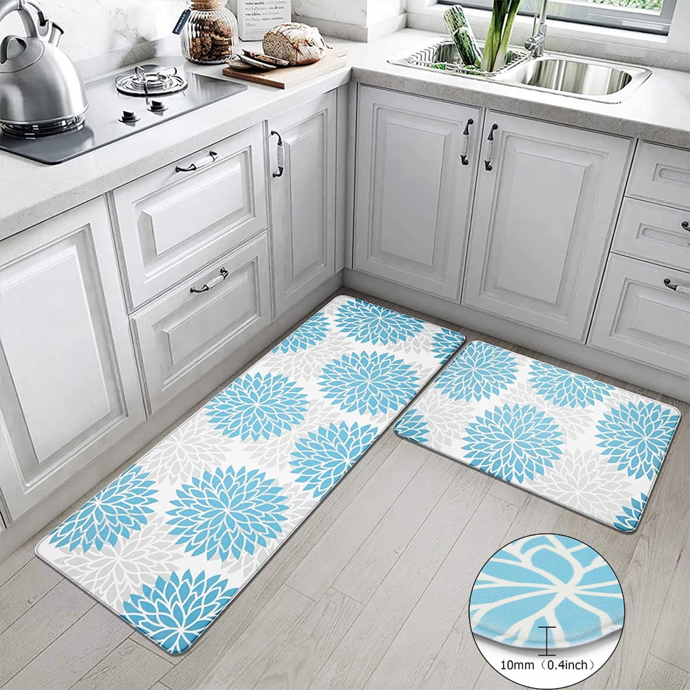 Findosom 2pcs Anti Fatigue Kitchen Rug and Mat Sets Comfort Standing