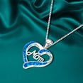 thumbnail image 6 of Fdelink a Necklace Mother's Day Gift Necklace Sterling Silver Heart Mom Pendant Necklace Jewelry Gifts for Women Birthday Anniversary, 6 of 9