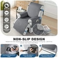 thumbnail image 3 of TAOCOCO 100% Waterproof Recliner Cover, Large Reclining Chair Slipcover Recline Sofa Cover with Non-Slip Granule, Dark Gray, 3 of 9