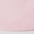 thumbnail image 3 of SAFAVIEH Faux Rabbit Fur Daven Solid Polyester Machine Washable Area Rug, Pink, 6' x 6' Round, 3 of 7