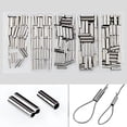 thumbnail image 3 of ANCLLO 500pcs Single and Double Barrel Crimp Sleeves Kit Copper Barrel Crimp Sleeves Copper Tube Fishing Line Leader Rigging Tackle Wire Rope Tube Connector Kit for Leader Rigging, 3 of 5