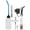 Silver - EU Plug, variant on YAHHU Model Fuel Car Starter Kit Plug Igniter for HSP 80141 1/8 1/10 Remote Control Vehicles (US Plug, 110-240V)