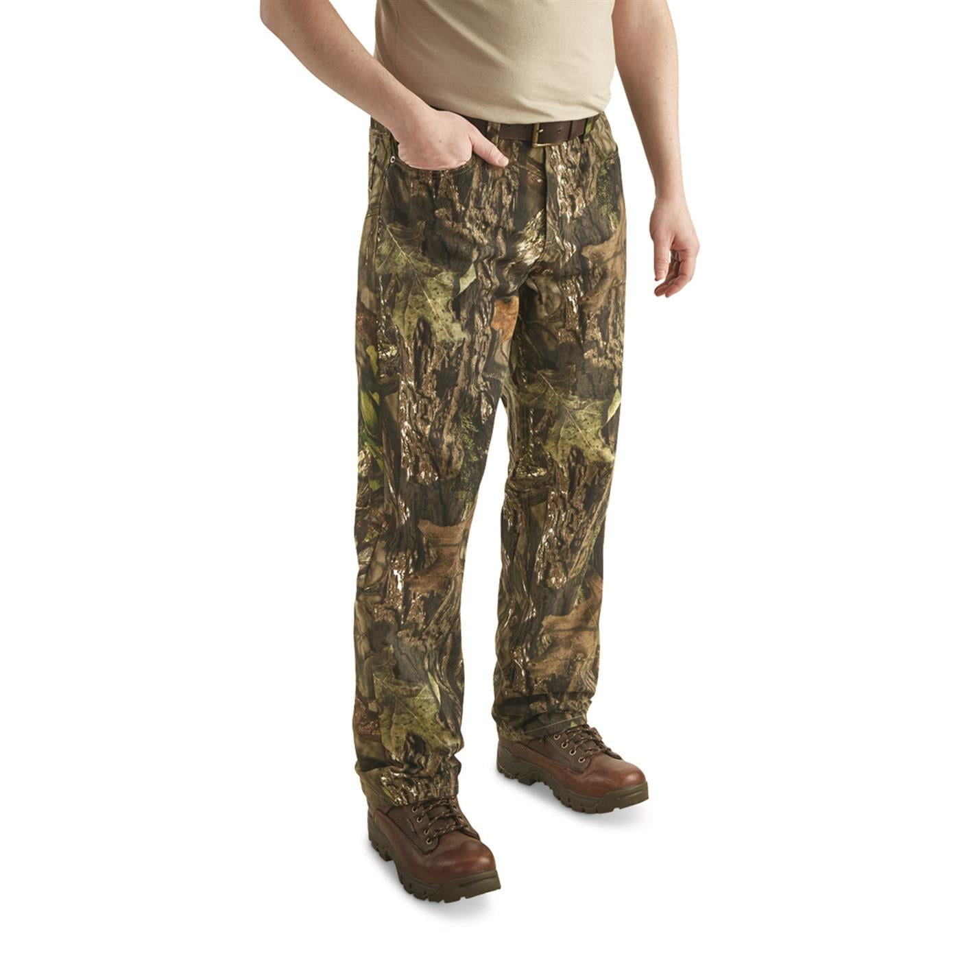Guide Gear Mens Cotton Camo Pants, Camouflage Jeans Relaxed Fit for ...