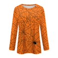 thumbnail image 5 of Halloween Crewneck Sweatshirt for Women 2026 Long Sleeve Funny Graphic T-Shirt Casual Tunic Tops Adult, 5 of 6