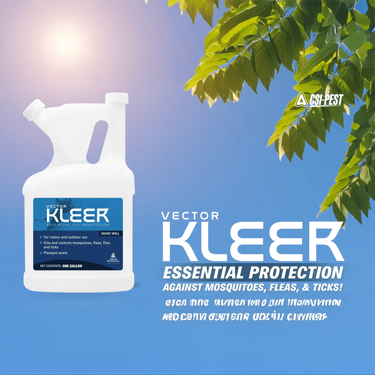 Vector KLEER Essential Oil Insecticide - 128 fl oz Jug by Control Solutions