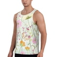 thumbnail image 2 of Picia bird and butterfly Printed Men’s Performance Tank, Men's Workout Tank Top Moisture-Wicking Tank Top Muscle tee, Breathable Workout Shirt-Small, 2 of 7