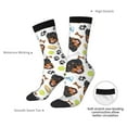 thumbnail image 2 of Yiaed Rottweiler Print Great elasticity Crew Socks Sports socks for Men and Women, 2 of 5
