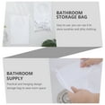 thumbnail image 6 of 2 Pcs Bathroom Storage Bag Basket for Baby Nursery Hanging Laundry Bags Vacuum Supply Pouch White Polyester, 6 of 6