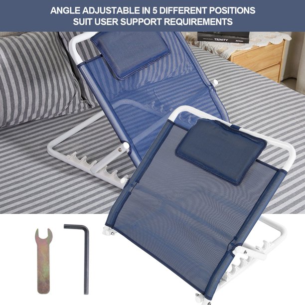 OTVIAP Adjustable Bed Backrest, Elderly Neck Head Lumbar Support Back Rest Portable Disability