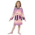 thumbnail image 6 of FORMRS Niños Bathrobe Unisex Hooded Robe Soft Plush Pajamas Sleepwear, Size 4-6T, Pixel Floating Hearts, 6 of 7
