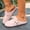 Pink, variant on Womens Vintage Clunky Toe Slide Sandals, Comfortable Summer Slippers with Footbed Arch Support, Slip On Cushion Slides, Walking Sandals for Women With Arch Support