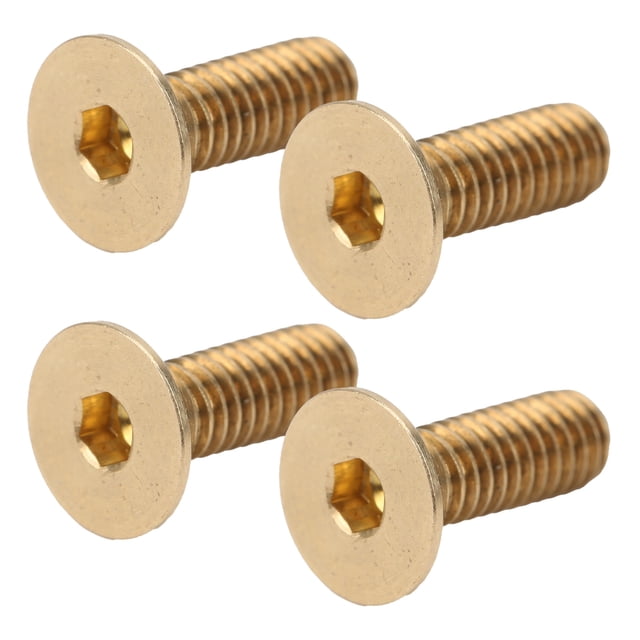 Tornillo De Cabeza Hueca Hexagonal Plana, Paso Uniforme De Tornillo Plano De Cobre Puro Estresado Uniformemente Con Alta Oclusión Para La Construcción Industrial Para Ingenieros OTVIAP M4x12