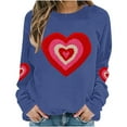 thumbnail image 5 of Zorckvet Valentine's Day Sweatshirt Women Plus Size Pullover Heart Graphic Shirts Casual Long Sleeve Tops, 5 of 5