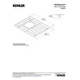 thumbnail image 3 of Kohler K-5874-ST Whitehaven Small Sink Rack - Stainless Steel, 3 of 3