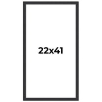 22x41 Frame Black Real Wood Picture Frame Width 1.25 Inches | Interior Frame Depth 0.5 Inches |