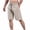 Khaki-mens shorts, variant on Hfnxid Shorts for Mens Elastic Waist Quick Dry Athletic Trouser Ice Silk Workout Short Trouser Summer Casual Pant with Pockets Gray XL