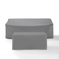 thumbnail image 2 of Crosley Furniture Covers 2-Piece Vinyl Outdoor Sofa Cover Set in Gray, 2 of 9