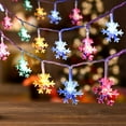 thumbnail image 6 of Rosnek Christmas Snowflake String Lights, LED Battery Operated Fairy Lights Decorative Lights for Xmas Party Bedroom Decor Indoor Outdoor, 6 of 7