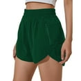 thumbnail image 2 of Elastic Waist Shorts for Women Womens Summer Running Athletic with Pockets Elastic Waist Solid Slit Shorts Athletic Shorts for Women with Pockets Womens Athletic Shorts with Pockets, 2 of 11