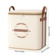 thumbnail image 3 of Bolsa de almacenamiento extra grande de alta resistencia | Asas reforzadas, doble cremallera, bolsa plegable de tela 19,7"x19,7" | Organizador de viaje que ahorra espacio, caja de ropa, beige, 3 of 8