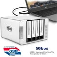 thumbnail image 4 of TERRAMASTER D4-300 USB 3.1(Gen1) Type-C Storage External Hard Drive Enclosure Hot Swappable (Diskless), 4 of 7