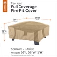 thumbnail image 2 of Classic Accessories Terrazzo Water-Resistant 36 Inch Square Fire Pit Cover, 2 of 7
