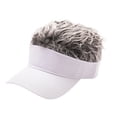thumbnail image 3 of Gorra con visera Yinane Blanca Cabello Gris para hombres y mujeres, 3 of 8