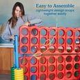 thumbnail image 6 of ECR4Kids Jumbo 4-To-Score Giant Game with 42 Rings and Reset Sliders, Outdoor Games, Assorted, 6 of 10