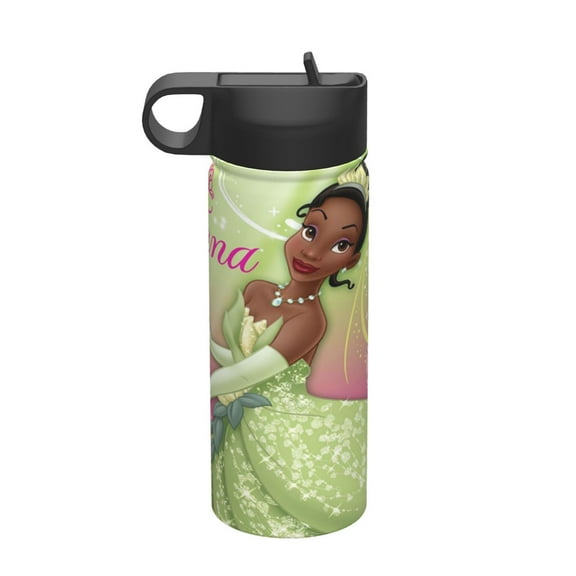 Tiana Kids Insulated Water Bottle With Straw - 18 Oz Stainless Steel Double Wall Vacuum Cup, Leakproof, Bpa Free, Suitable For Boys And Girls