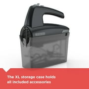 BLACK+DECKER 5-Speed Hand Mixer, MX410B, Black