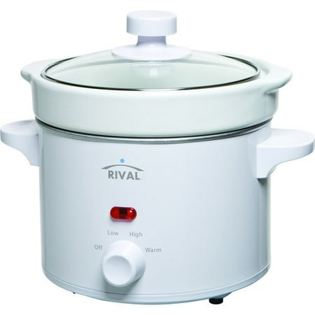 Rival 2-Qt Slow Cooker, White
