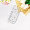 thumbnail image 4 of Compatible for iPhone 15 Case Clear with Card Holder, Cute Heart Pattern Love Design for Women Girl, Protective Soft TPU Shock-Absorbing Wallet Case for iPhone 15 - Colorful Heart, 4 of 13