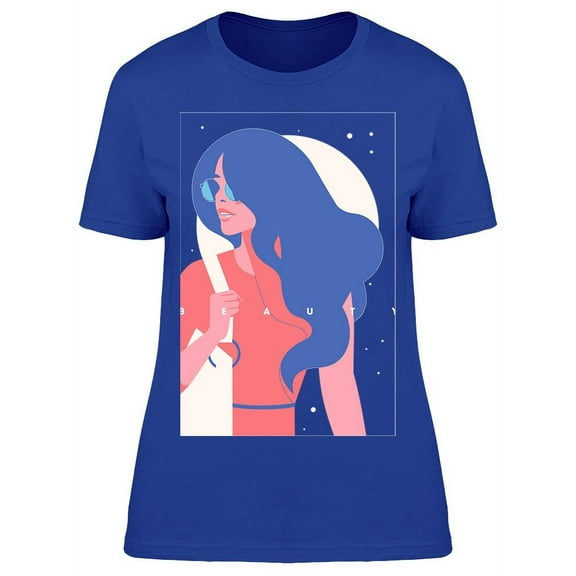 Retro Portrait Of A Woman T-Shirt Women -Image by Shutterstock, Female Small