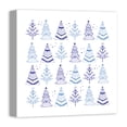 thumbnail image 2 of Creative Products Blue Christmas Trees 20x20 Canvas Wall Art, 2 of 3