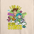 thumbnail image 3 of Toy Story 4 - I Do My Own Stunts Woody And Buzz - Women's Lightweight French Terry Long Sleeve Shirt, 3 of 5