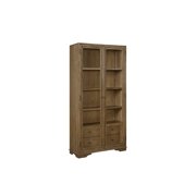 I Home Furnishings Magnolia Tall Display Cabinet - Almond