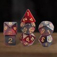 thumbnail image 4 of 7x Polyhedral Dice Party Game Dice Game for DND Table Game Star Red, 4 of 8