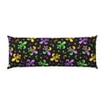thumbnail image 2 of Lsque Mardi Gras Carnival4 Body Pillow Case Cover,Ultra-Soft Microfiber Bed Pillow Cases 20x54 inches,Elegant Bedding,Breathable Durable Pillow Cover with Envelope Closure, 2 of 8